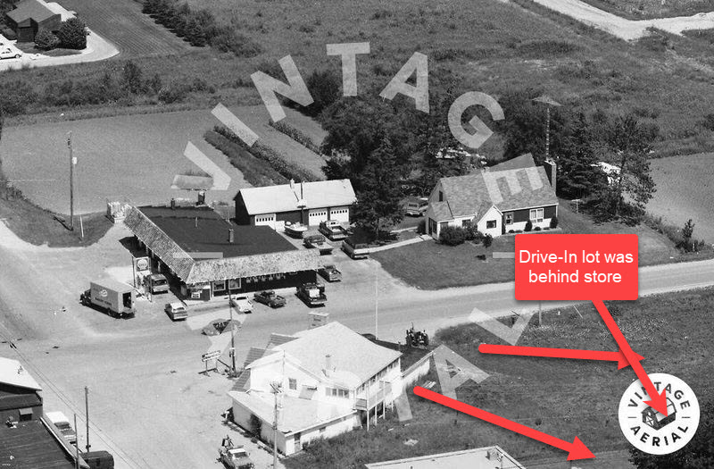 Paul Bunyan Drive-In Theatre - Vintage Aerial